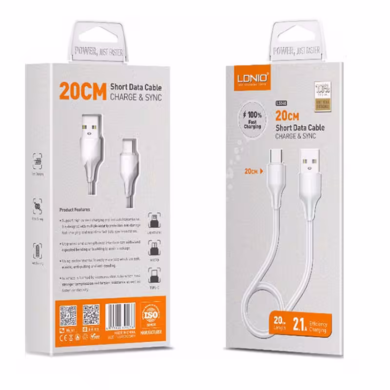 کابل شارژر الدینیو سیم گرد مدل LS540 micro