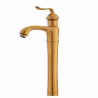 شیر روشویی آیدا صنعت مدل پایه بلند بامبو مات