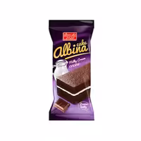 کیک لایه ای کاکائویی با کرم شیری البینا شیرین عسل 40 گرمی بسته 36 عددی