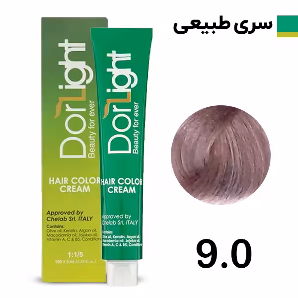 رنگ موی دورلایت بلوند خیلی روشن سری طبیعی شماره 9.0 Dorlight