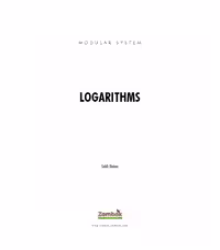 خرید و دانلود نسخه کامل کتاب Logarithms (Zambak)