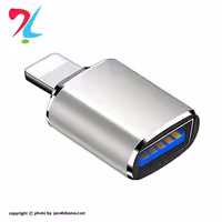 تبدیل USB به لایتنینگ مدل JH-163 رنگ نقره ای