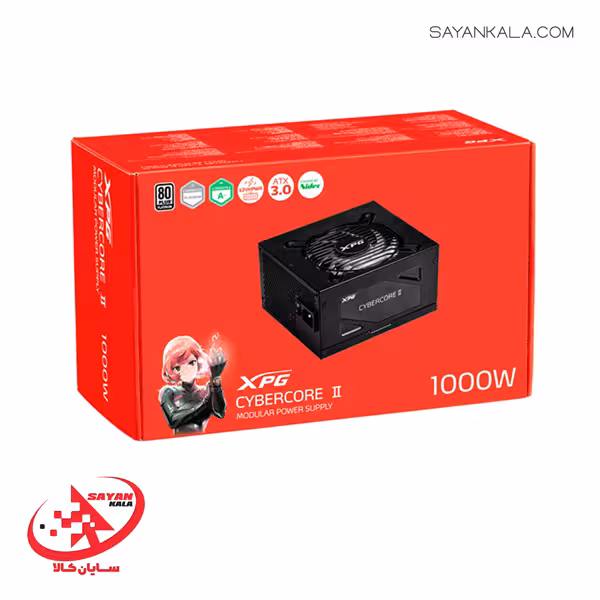 منبع تغذیه کامپیوتر ای دیتا ایکس پی جی مدل POWER ADATA XPG CYBERCORE II 1000W