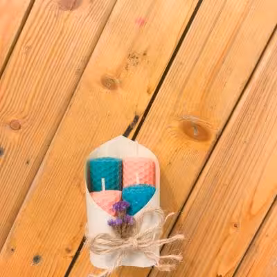 شمع ورق موم عسل چهارتایی