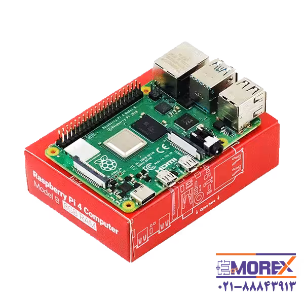 برد رزبری پای 4 | 4 RASPBERRY PI مدل B با رم 8GB