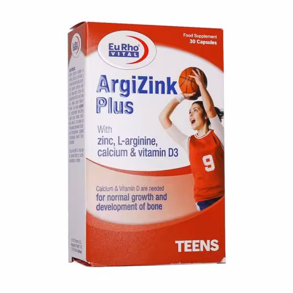 کپسول آرژی زینک پلاس یوروویتال 30 عدد