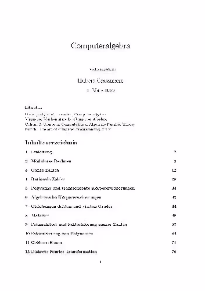 خرید و دانلود نسخه کامل کتاب Computer-Algebra