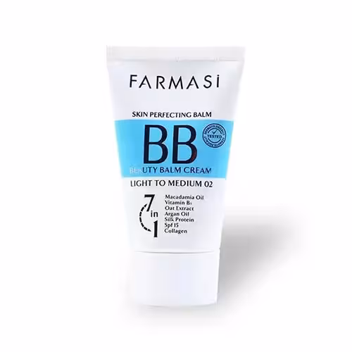 بی بی کرم فارماسی شماره 02 رنگ Light To Medium حجم 50میل