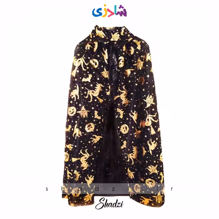 شنل جادوگر مشکی طلاکوب
