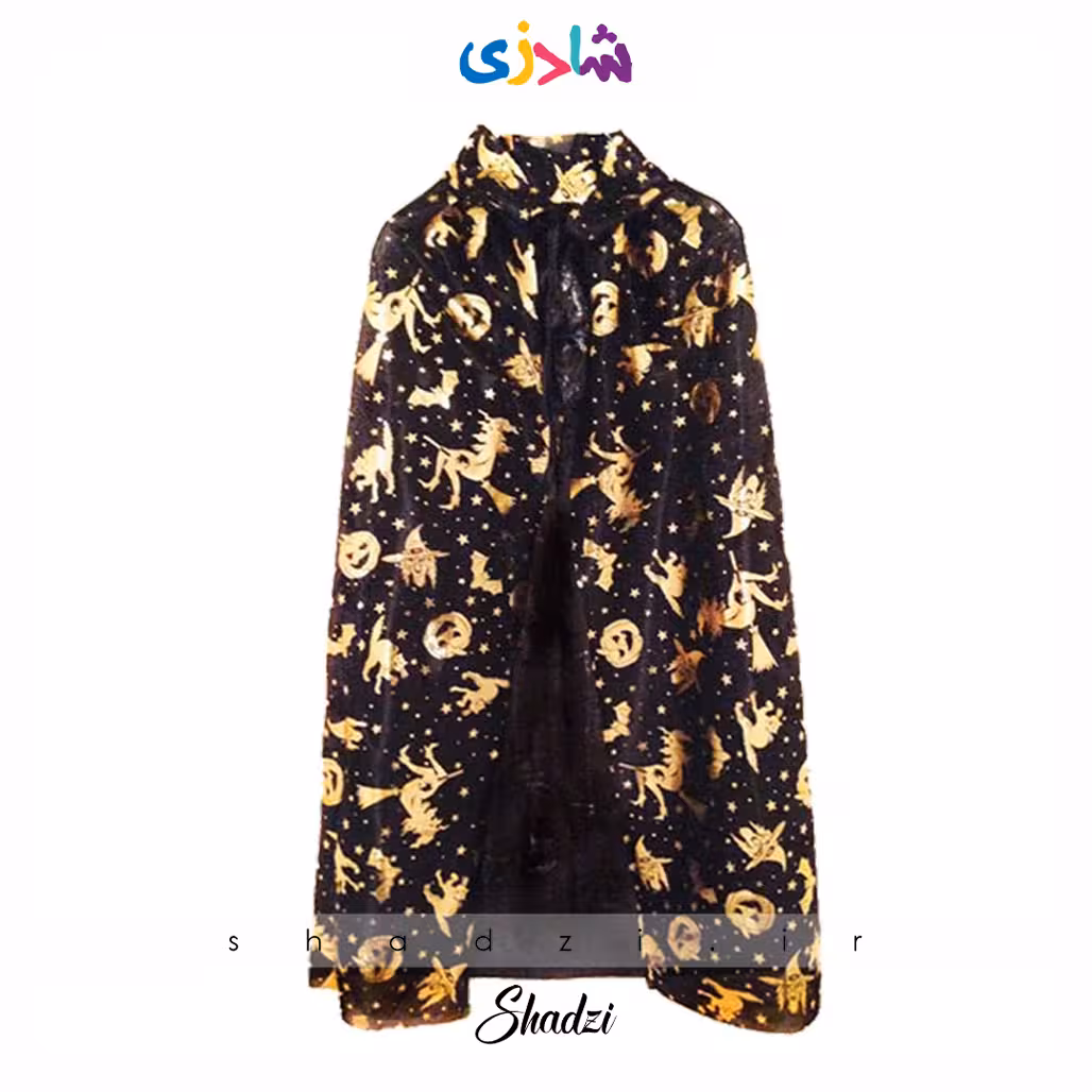شنل جادوگر مشکی طلاکوب