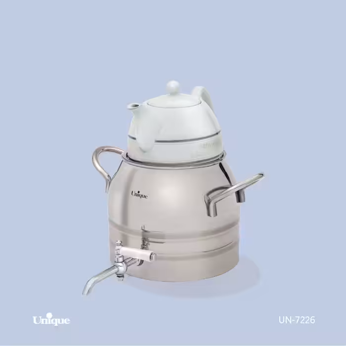 کتری و قوری شیردار 4 لیتر استیل یونیک مدل UN-7226