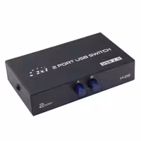 دیتاسویچ یک به دو دستی 2PORT USB SWITCH