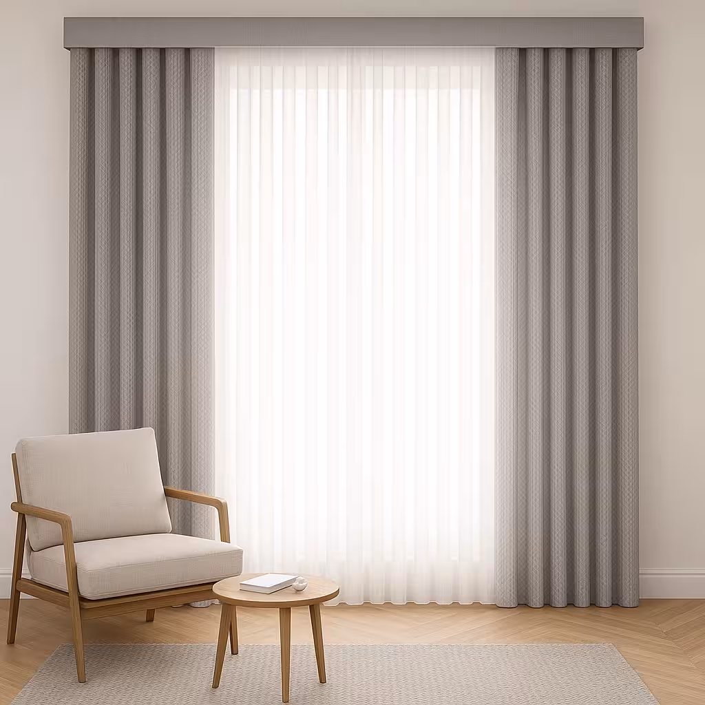 پرده ورتیکال خاکستری