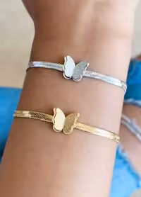دستبند استیل ماری مدل پروانه