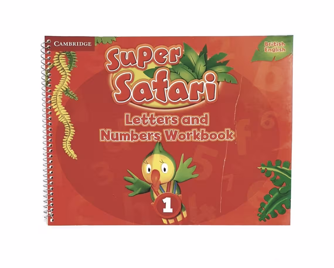 کتاب سوپر سافاری لترز اند نامبرز Super Safari 1 Letters and Numbers Workbook
