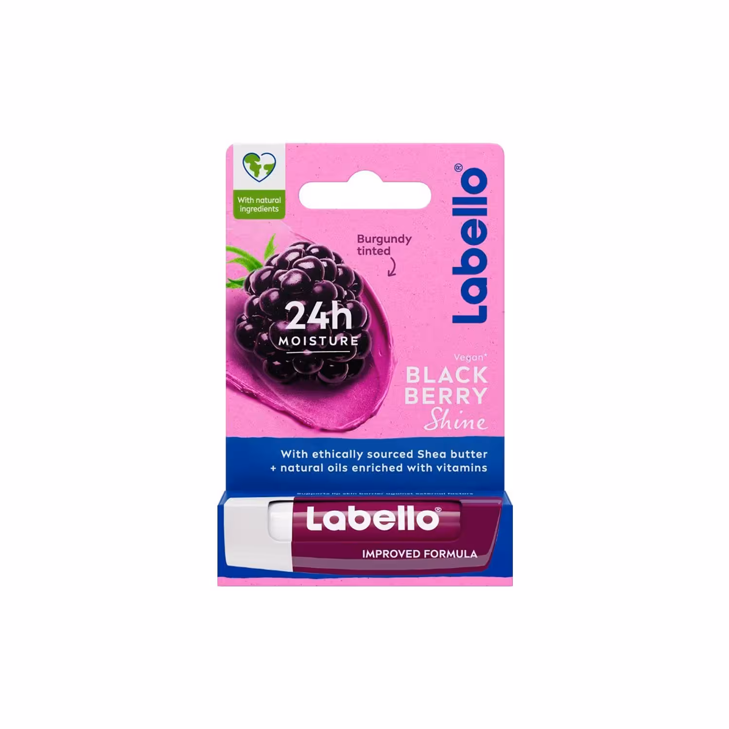 بالم لب مرطوب کننده 24 ساعته لبلو Labello با رایحه شاه توت