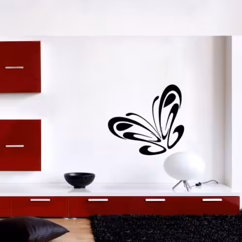 شابلون دیواری پروانه کد 324