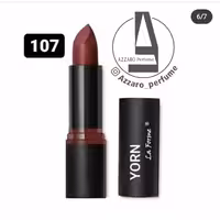 رژ لب جامد 24 ساعته یورن yorn شماره 107