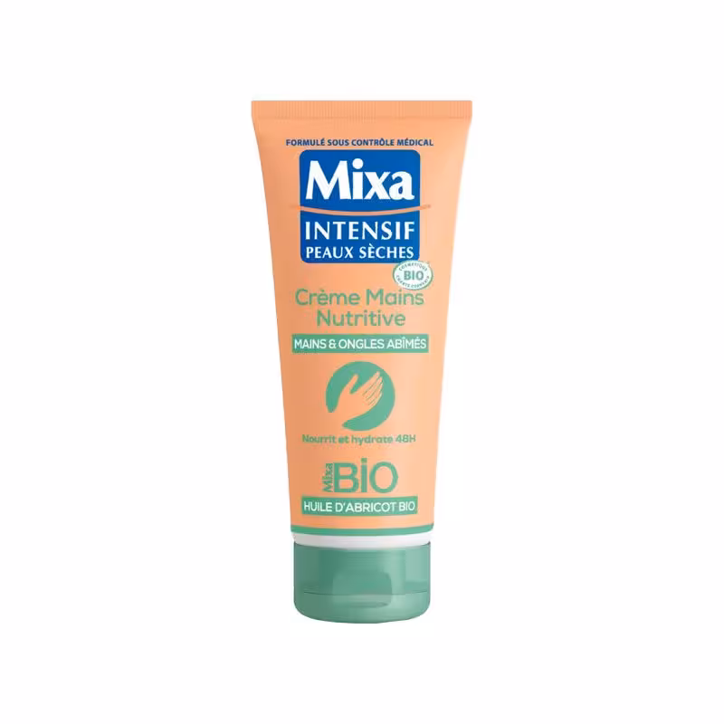 کرم ارگانیک مغذی پوست دست و ناخن های شکننده میکسا 100ml