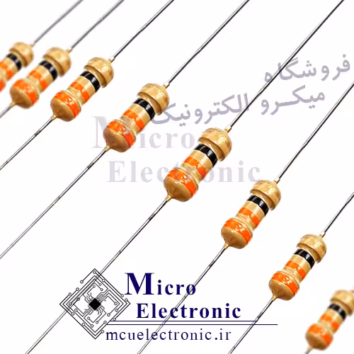 مقاومت 33 اهم 1/4 وات بسته ی 50 عددی