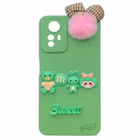 قاب عروسکی برجسته Sweet مناسب برای Xiaomi Note12s-سبز