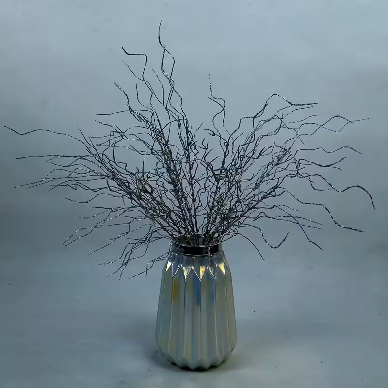 گل مصنوعی مدل بوته ریشه نقره ای عالیجناب در ارتفاع 50سانت | amazonchi