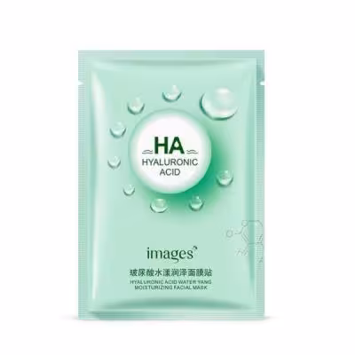 پک ماسک ورقه ای هیالورونیک اسید سبز 25 گرم ( 10 عددی )
