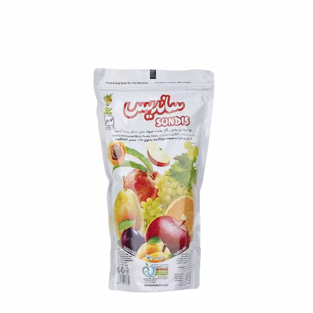 نوشیدنی بدون گاز هفت میوه ساندیس 240 میلی لیتری