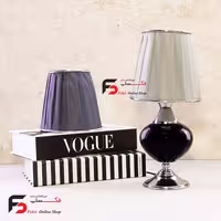 آباژور رومیزی مینی نقره‌ای طرح گوی مشکی