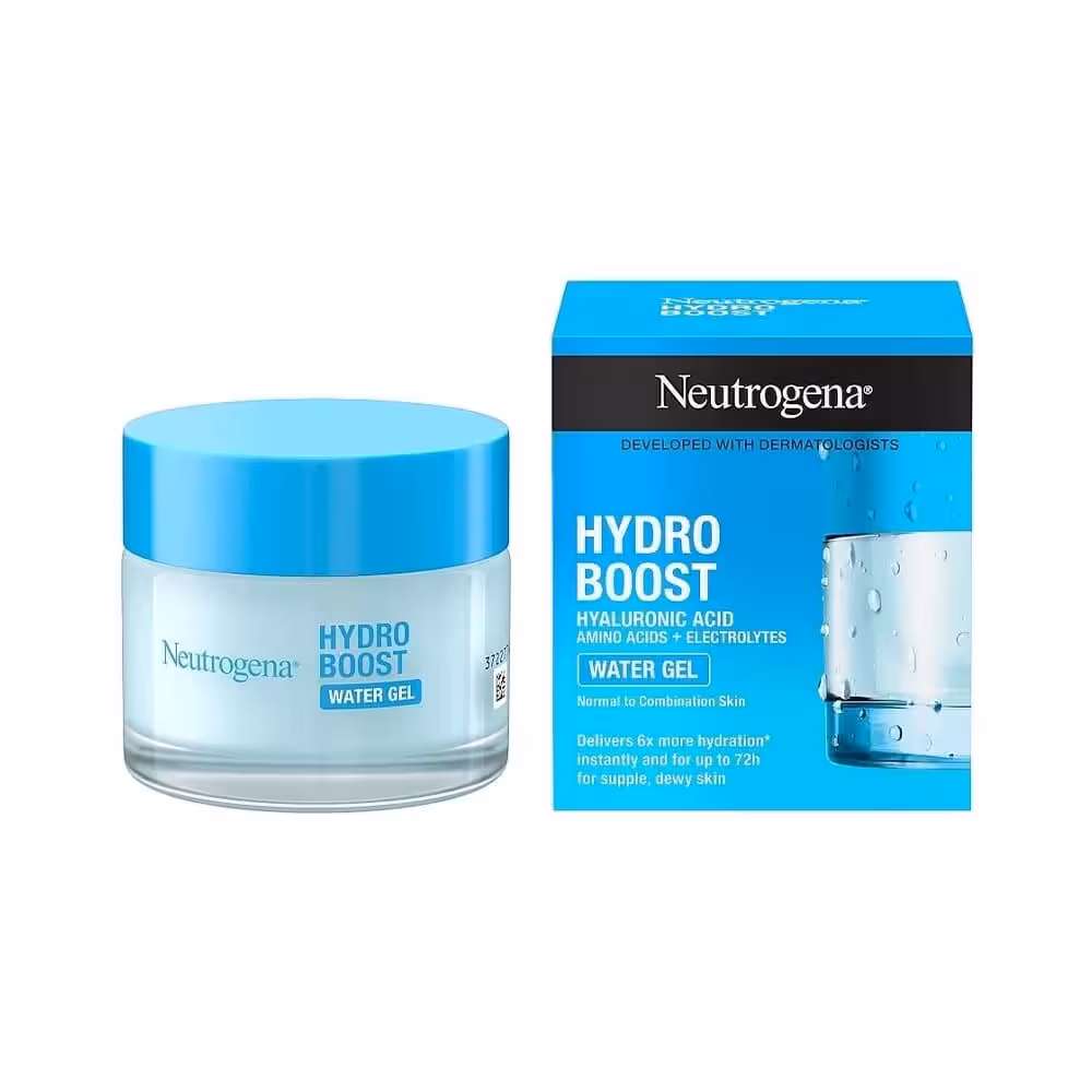 آبرسان واتر ژل نوتروژینا | مدل Hydro Boost | رطوبت‌رسانی سبک و مؤثر | حجم 50 میل