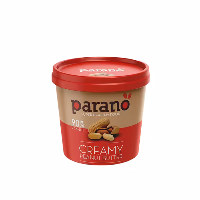 کره بادام زمینی کرمی قرمز پارانو 185 گرمی