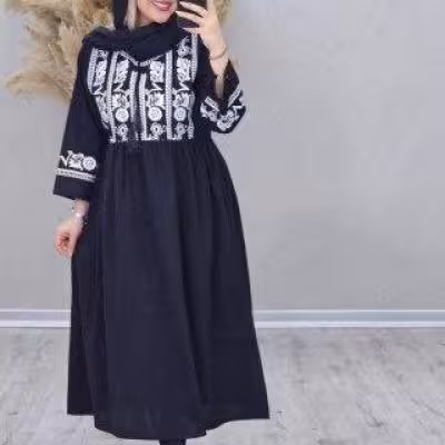 پیراهن ساحلی زنانه مدل کفتان چاپی شیک و راحت