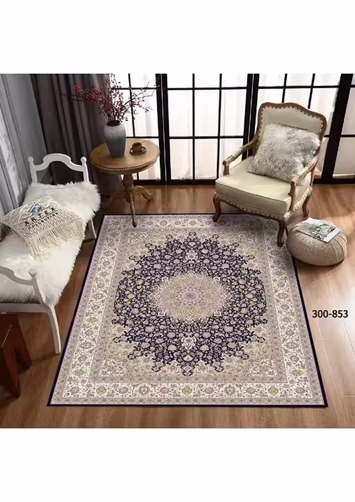 روفرشی کشدار مخمل شانل ترک(کشدوزی شده)-کد طرح 917