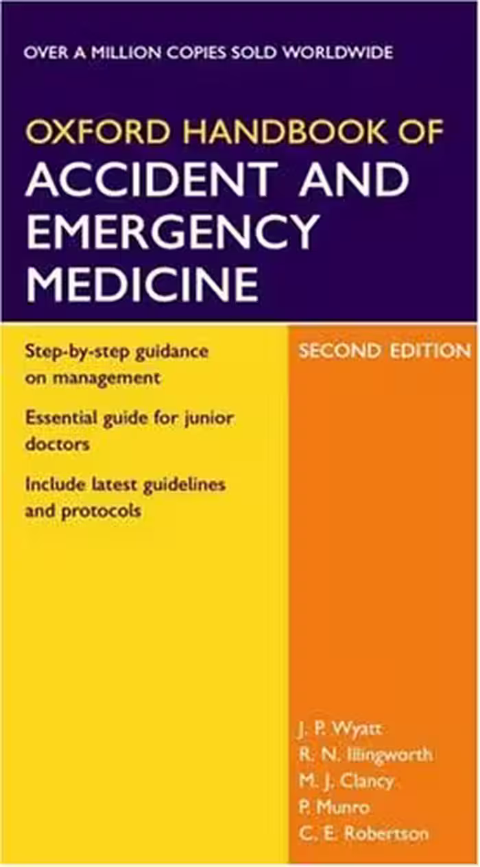 خرید و دانلود نسخه کامل کتاب Oxford Handbook of Accident and Emergency Medicine