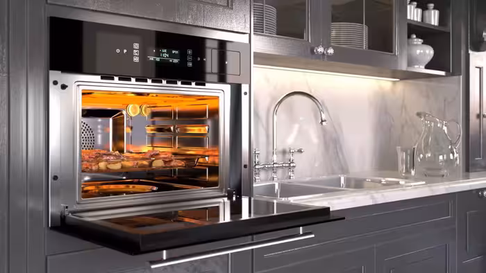 فر توکار بخارپز داتیس مدل DF 744