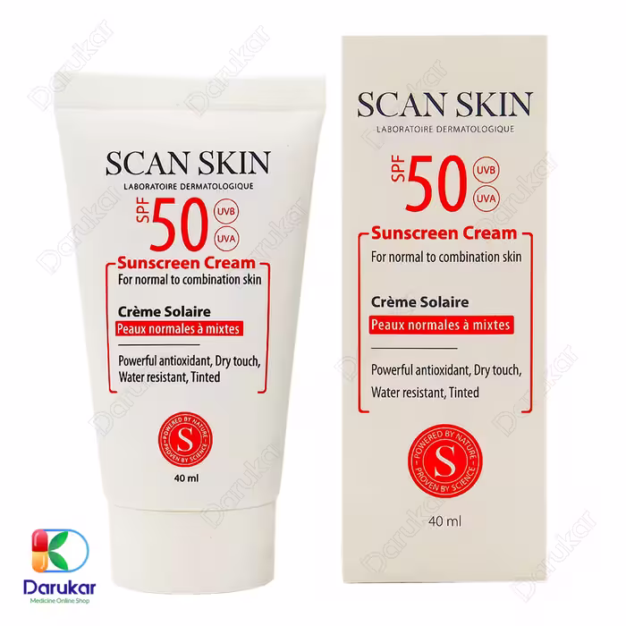 کرم ضد آفتاب اسکن اسکین با 50 SPF مخصوص پوست نرمال و مختلط، 40 میلی لیتر