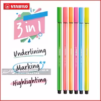 هایلایتر قلمی استابیلو stabilo 3 in one pen