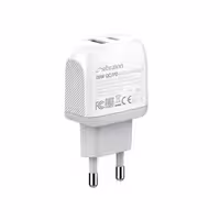 شارژر دیواری 20W سیبراتون مدل Sibraton S-W2220i-PD به همراه کابل لایتنینگ با گارانتی 12 ماهه شرکتی
