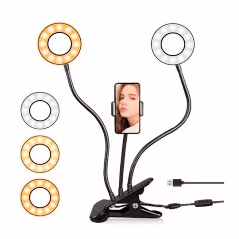 رینگ لایت گیره ای سه حالته