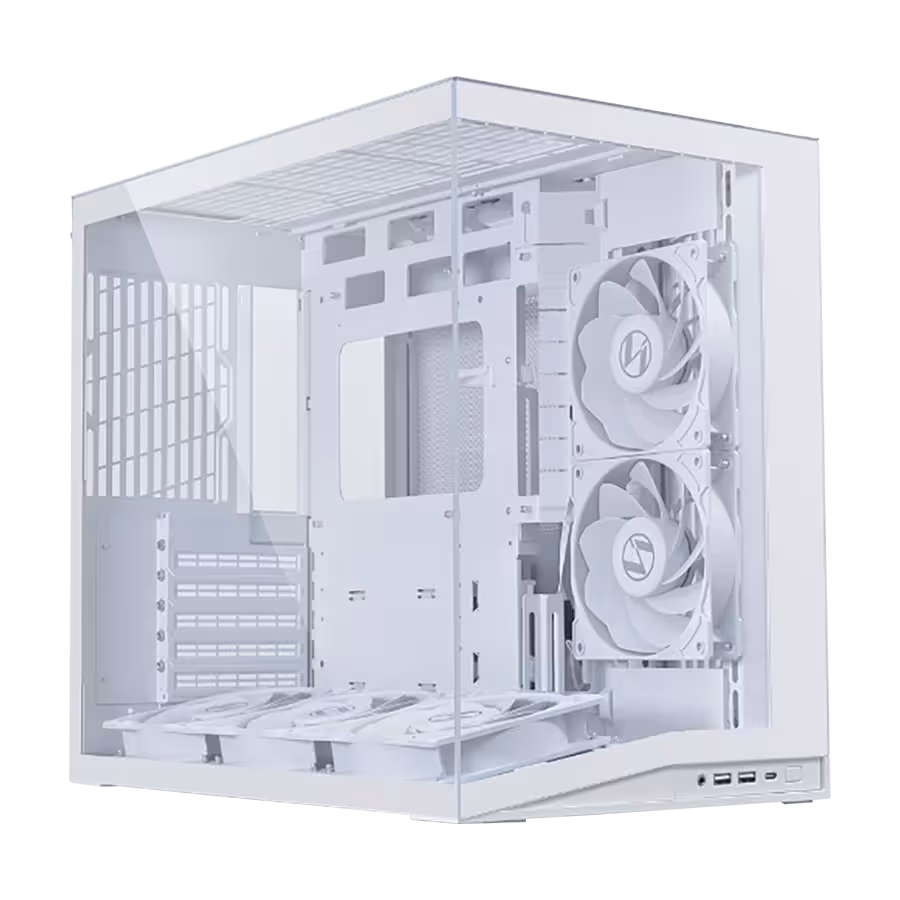 قیمت   مشخصات کیس گیمینگ سفید Lian Li O11D MINI Flow V2 | تکاف