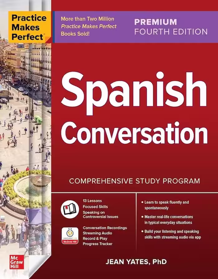 کتاب مکالمه اسپانیایی Practice Makes Perfect Spanish Conversation Fourth Edition