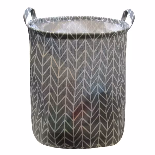 آریگو سبد وسایل لمینیت طوسی طرح دار بزرگ