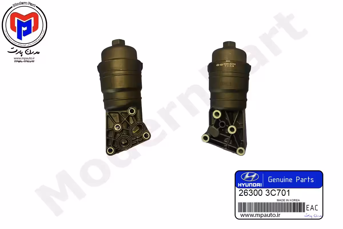 مجموعه پایه فیلتر روغن و فیلتر روغن جنسیس کوپه اصلی (263003C701)
