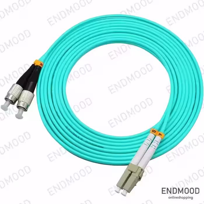پچ کورد فیبر نوری 3 متری داپلکس نگزنس Nexans OM3 LC-FC