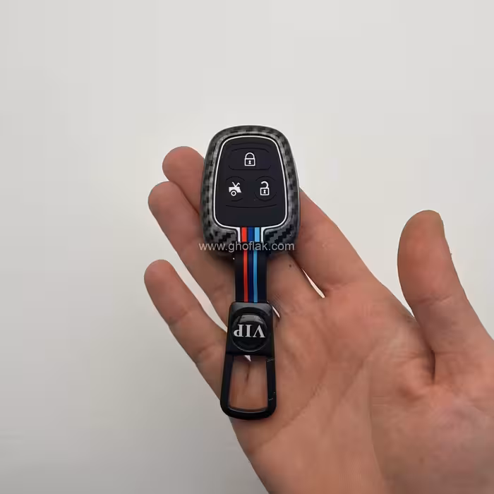 کاور ریموت سایپا پراید – تیبا – ساینا – کوییک دور فلزی طرح کربن