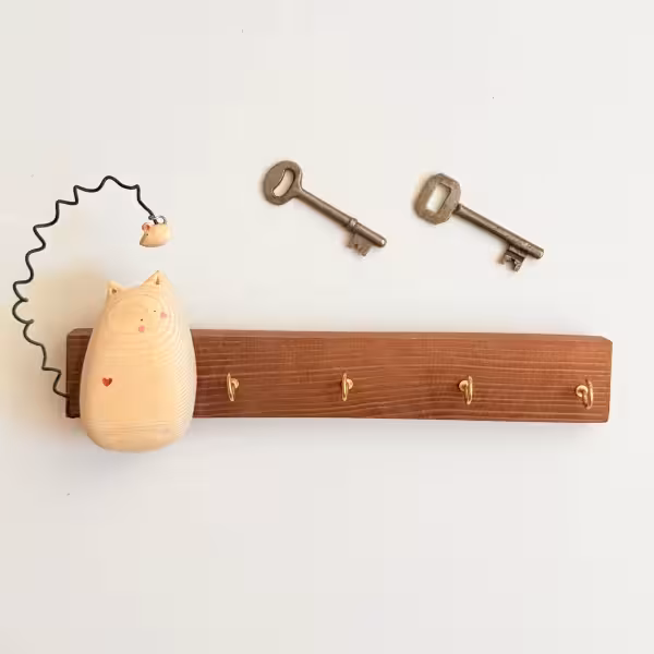 جاکلیدی دوستانه گربه و موش (موش به دم)