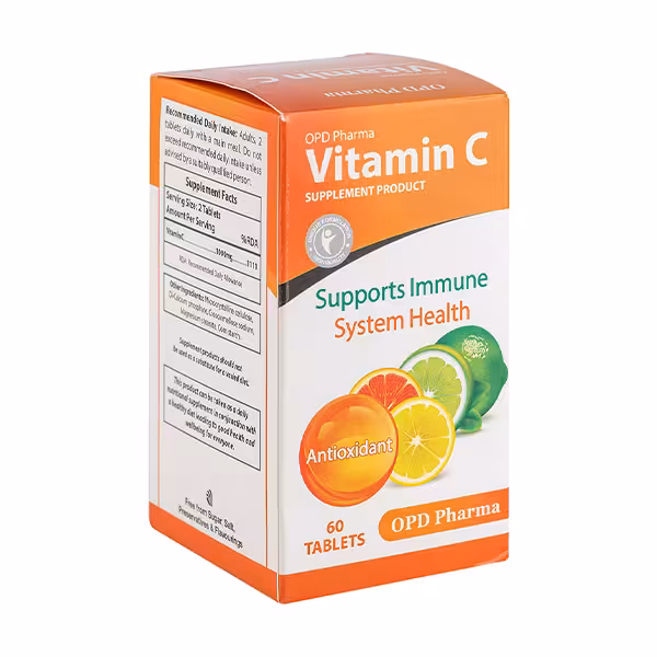 ویتامین C او پی دی فارما قرص1000 میلی گرم 60 عدد