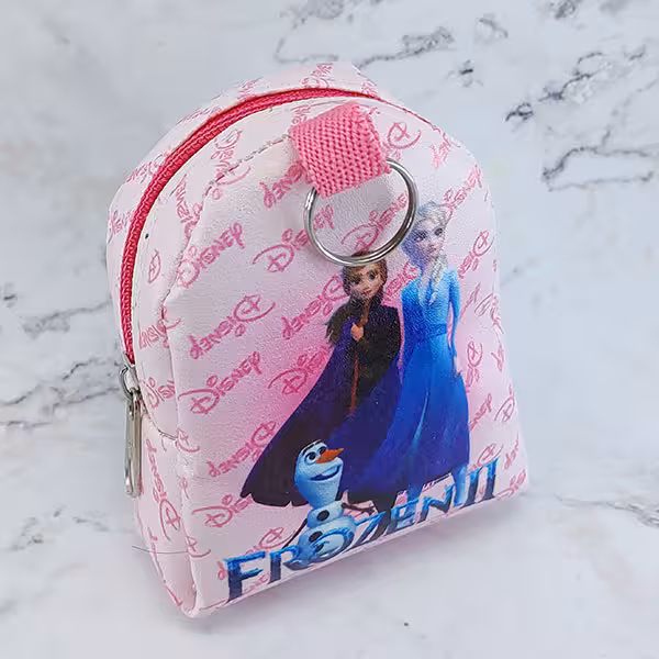 کیف کوله ای شارژر و لوازم آرایشی طرح السا و آنا کد CBP-142