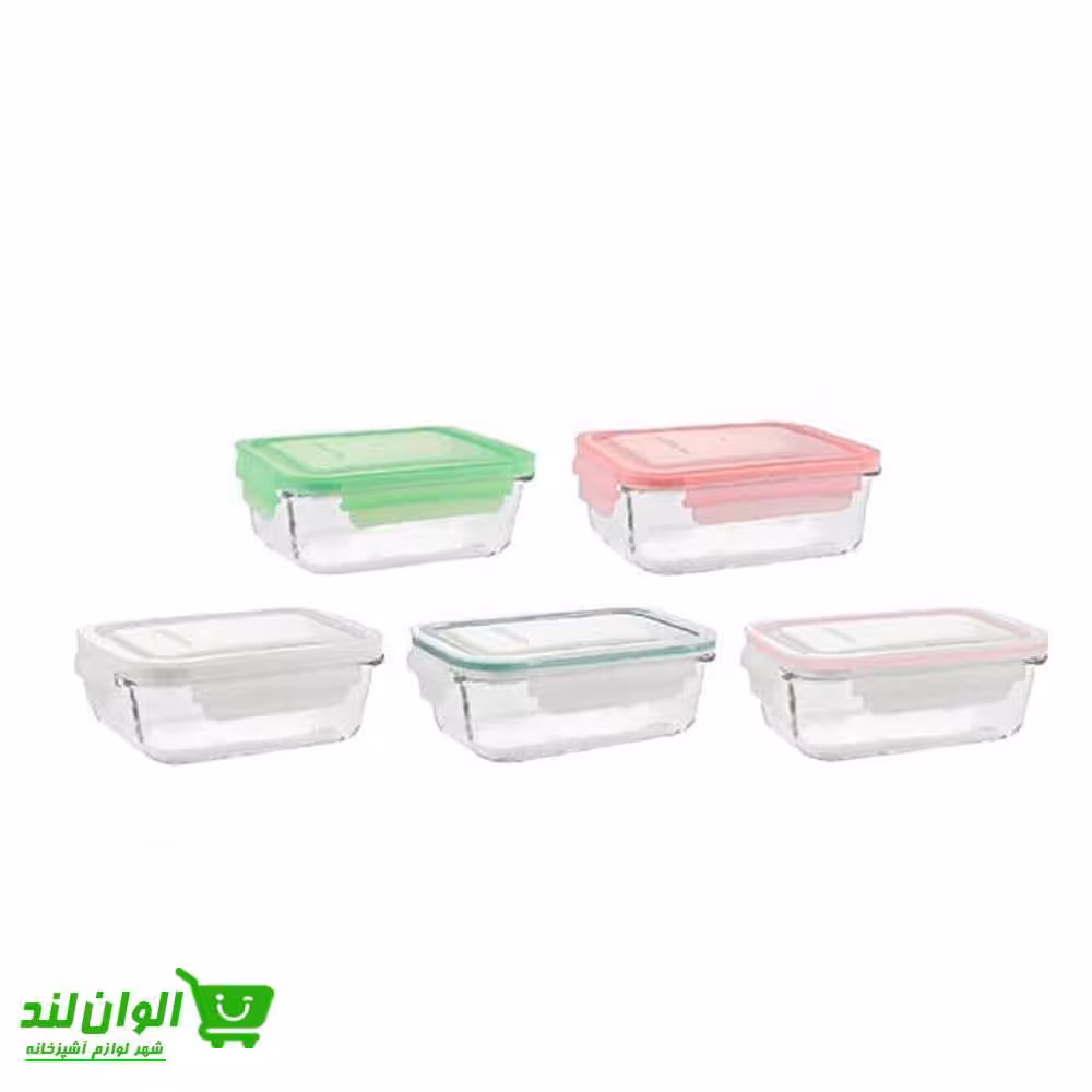 ظرف شیشه ای مستطیل لیمون 1.7 لیتر کد 37220