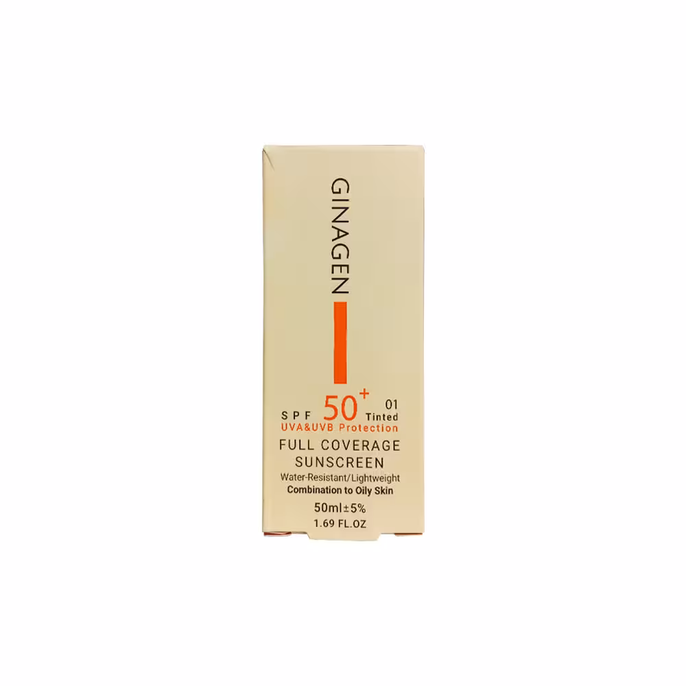 کرم ضد آفتاب ژیناژن مناسب پوست چرب رنگ 01 حجم 50mL